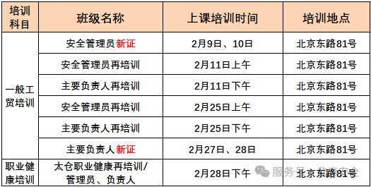 2026年2月培訓計劃，請悉知！(圖1)